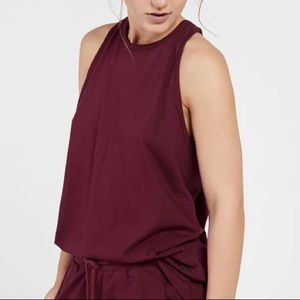 NWT Satva Acceptance Tank - Large, Damson (Burgandy)
